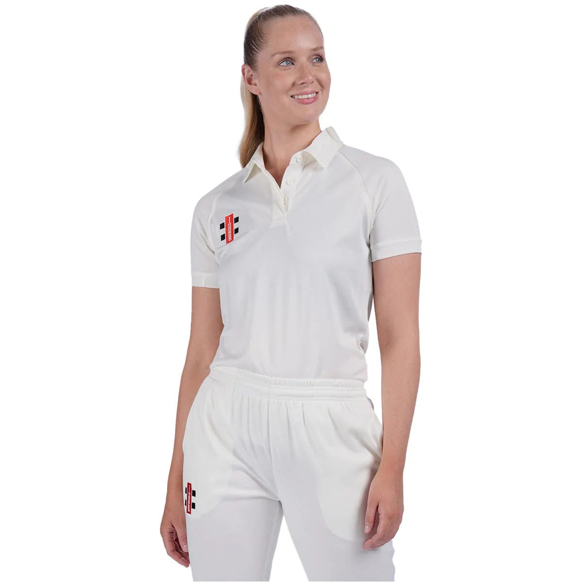 Gray-Nicolls Matrix II Playing Ladies Short Sleeve Cricket Shirt - Image 3
