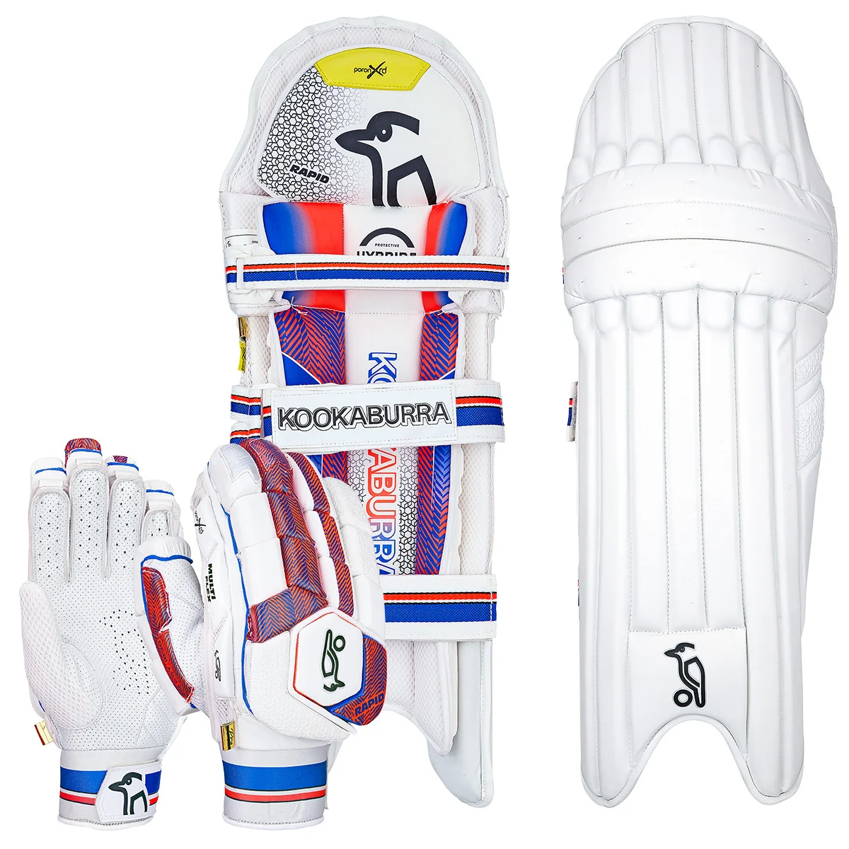 Kookaburra Rapid Pro Cricket Batting Gloves & Pads Bundle