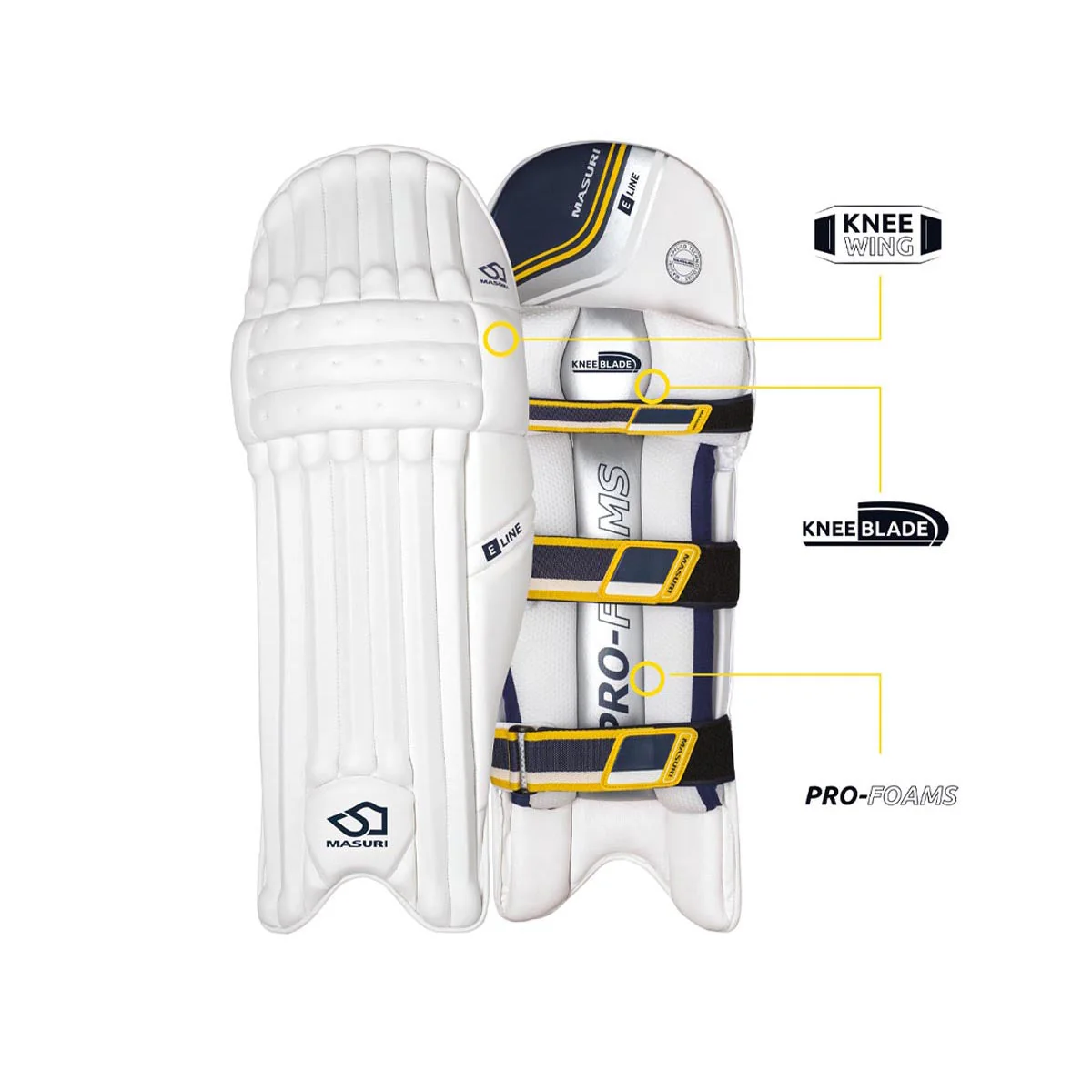 Masuri E Line Cricket Batting Pads - Image 2