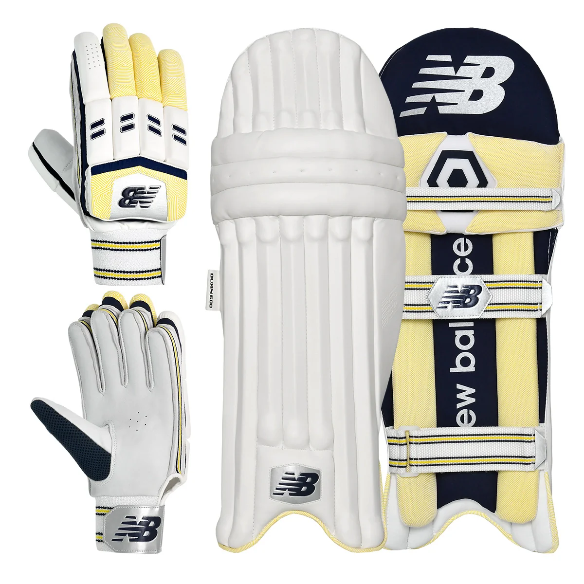 New Balance Burn 600 Cricket Batting Gloves & Pads Bundle - 2026