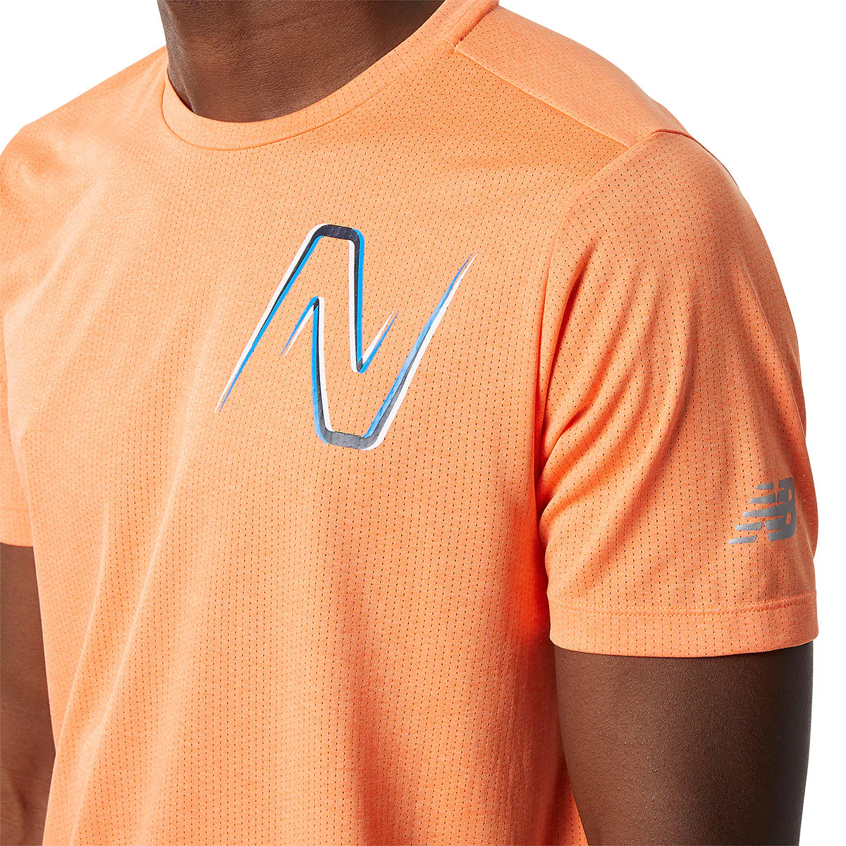 New Balance Graphic Impact SS Mens Running Shirt - Image 4