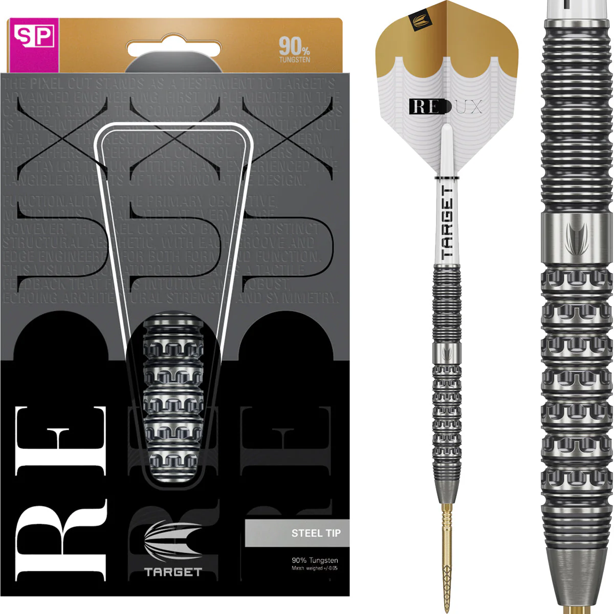 Target Redux 01 90% Swiss Steel Tip Darts