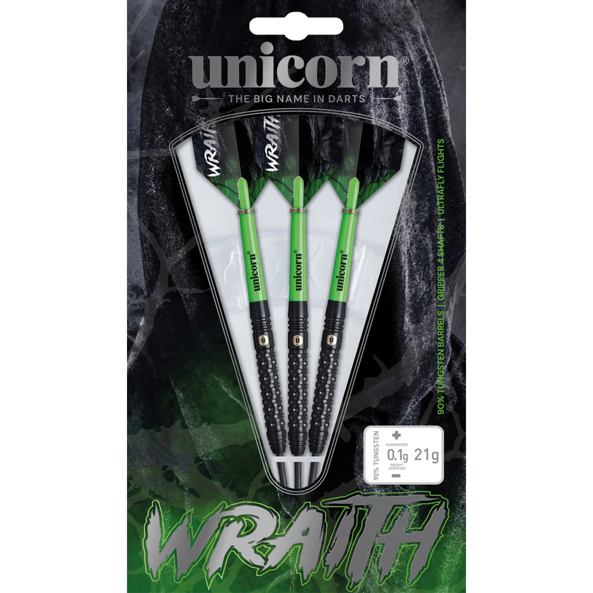 Unicorn Wraith 90% Tungsten Steel Tip Darts - Image 2