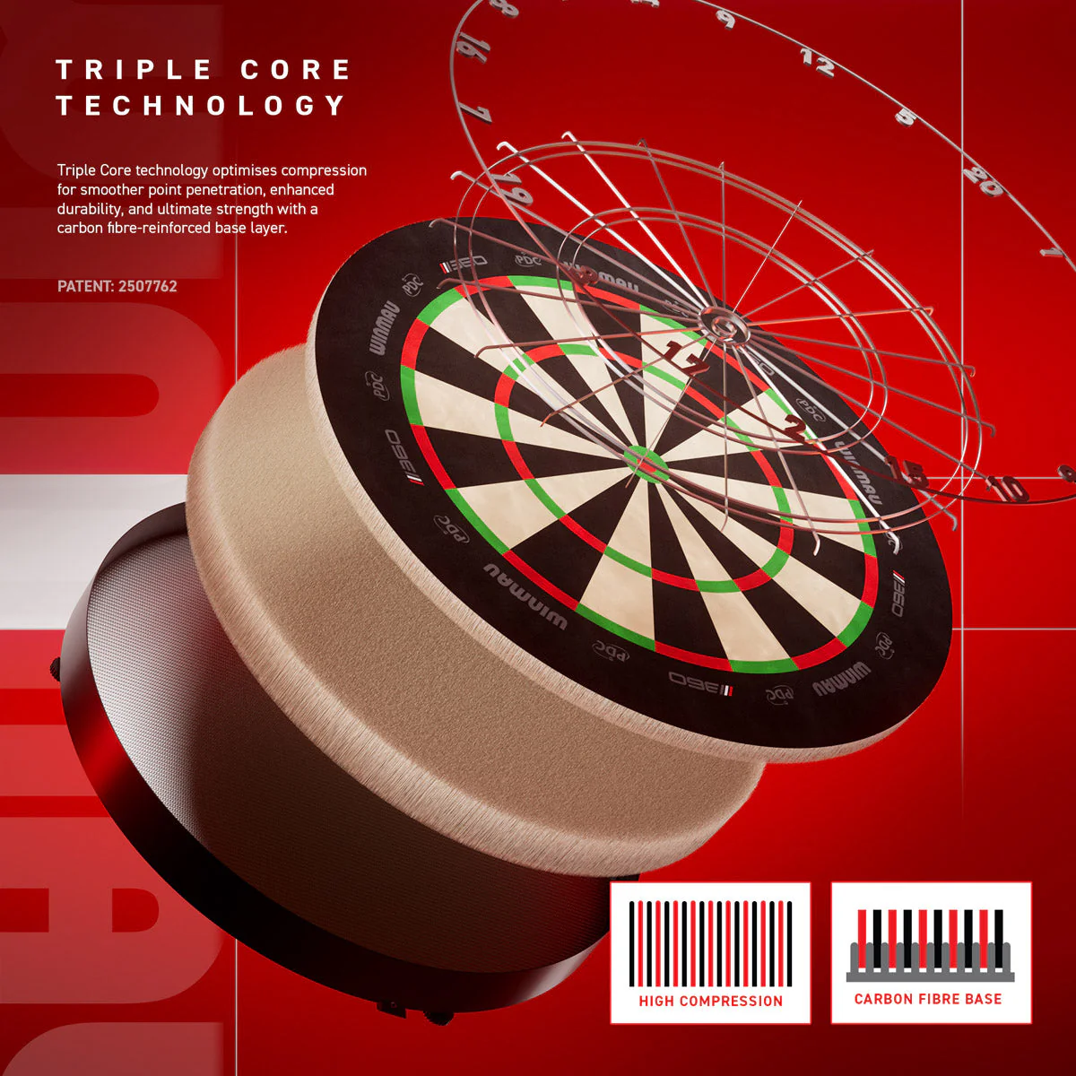 Winmau Blade 360 Dartboard - Image 7