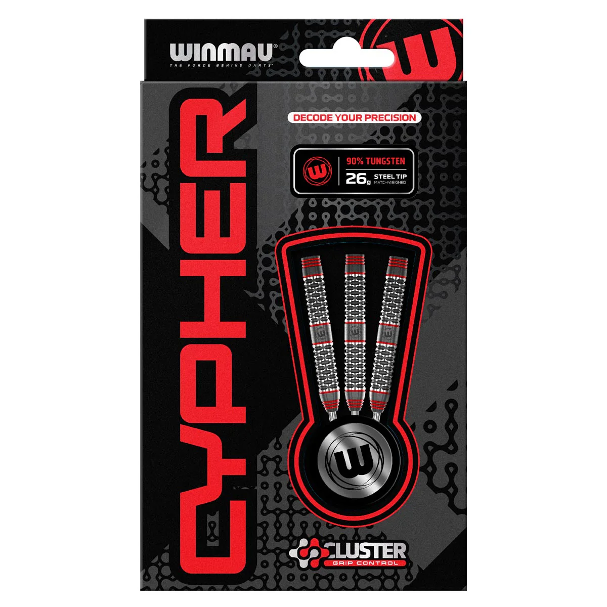 Winmau Cypher 90% Tungsten Steel Tip Darts - Image 3