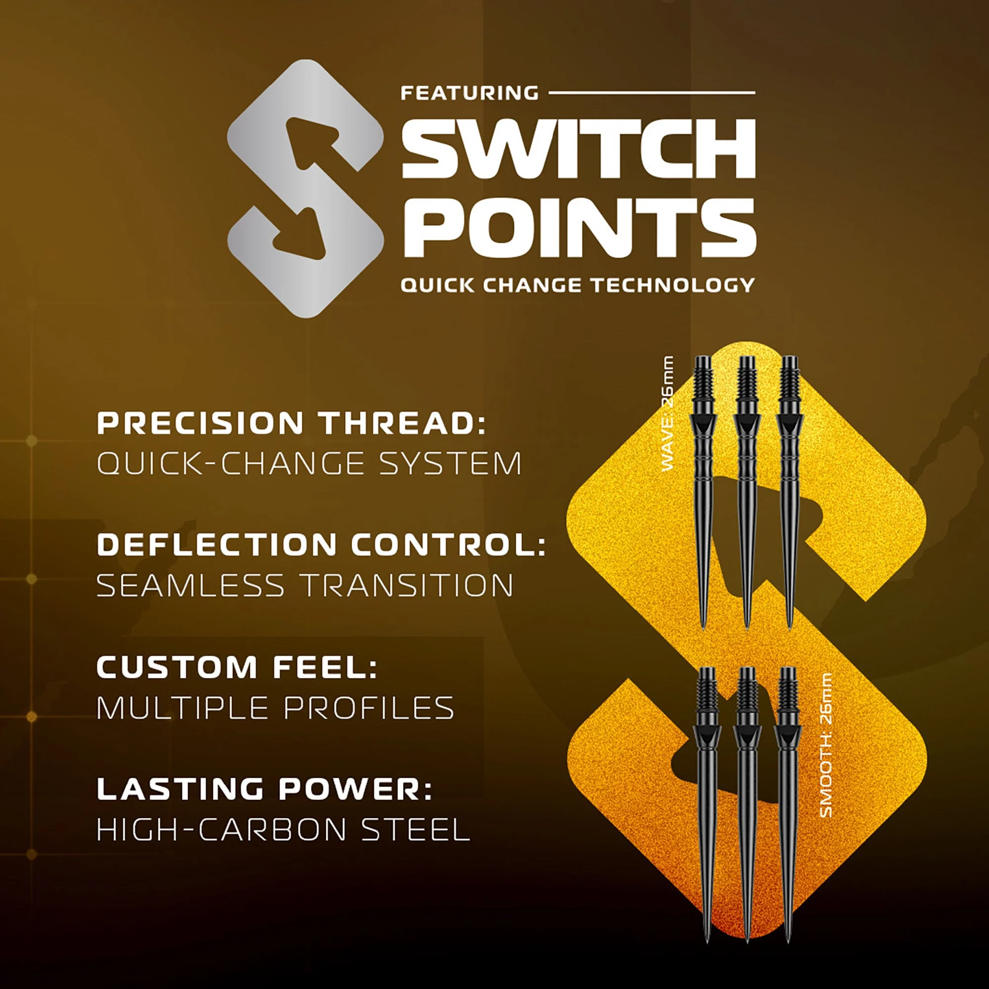 Winmau Exion Parallel Steel Tip Darts - Image 4