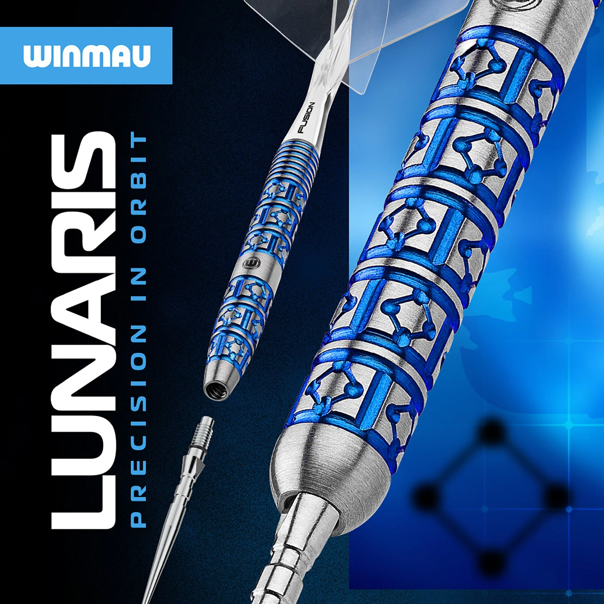 Winmau Lunaris Parallel Steel Tip Darts - Image 3