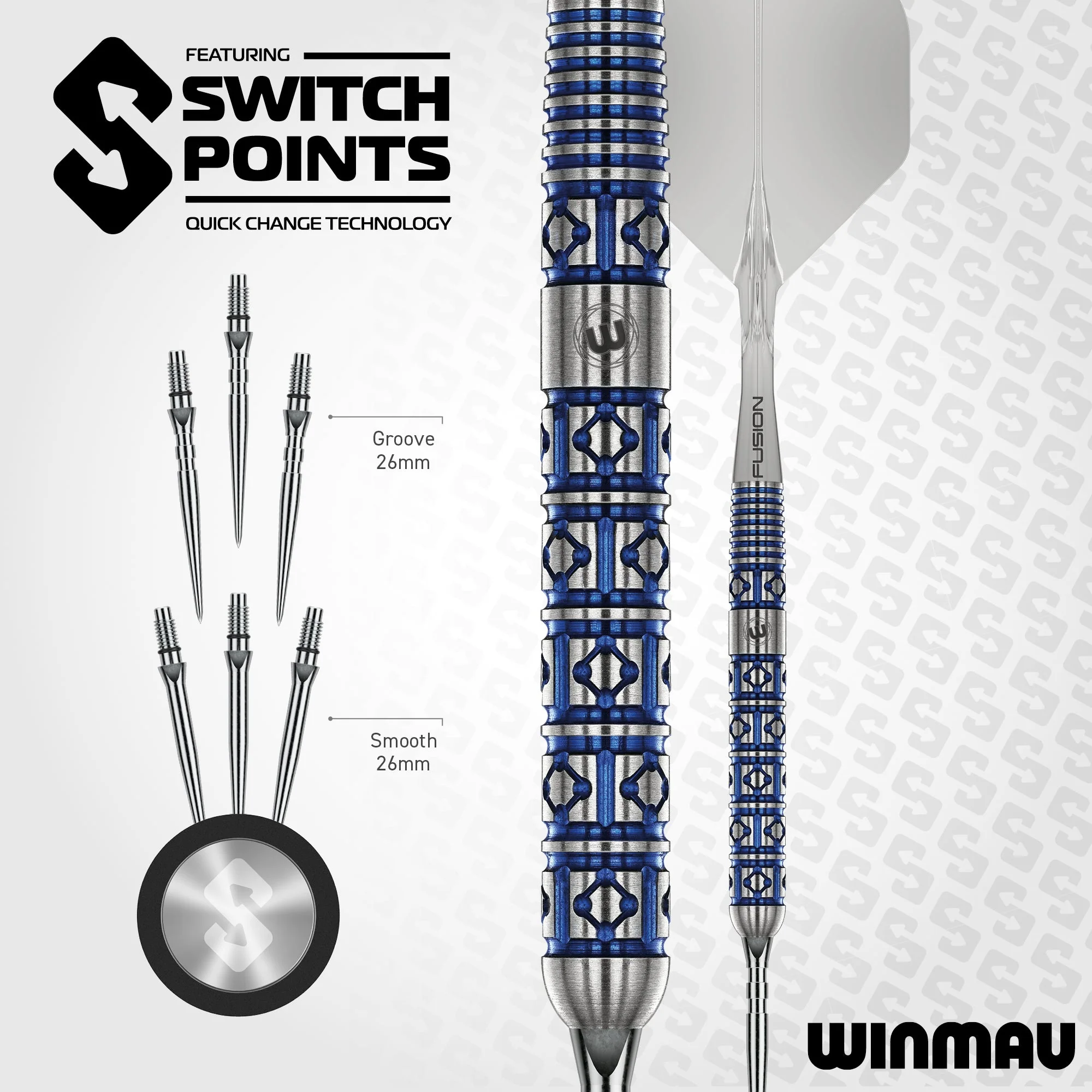 Winmau Lunaris Parallel Steel Tip Darts - Image 8